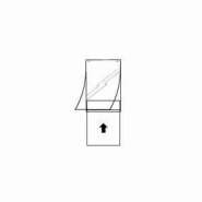 Porte affiche vertical transparent - PVC, 600x420mm, par 5_1