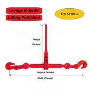 Tendeur d'arrimage - express - à cliquet pour chaîne 16 mm - norme EN12195-3 - résistance 32200 kg_1
