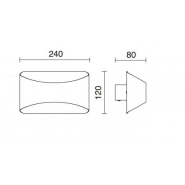 Applique intérieure Cooper LED SMD 9W - 3000K - Blanc chaud - Cuivre ou blanc - Éclairage up & down - IP20_1