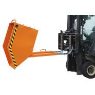 Benne basculante à poignée - capacité de 250 à 1000 litres - charge 300 kg - version laquée ou galvanisée_1