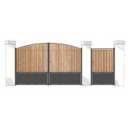 Portail coulissant Galapagos - ossature tube 35x35x2 avec soubassement tôle de 2_1