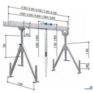 Système de portique en aluminium pliable et facile à transporter