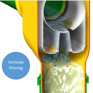 Filtre d'eau de pluie LINEAR VORTEX avec rendement supérieur à 90%