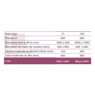 Emballeuse en L MAXI5060 ou MEGA6080 - rapide et fiable pour gros colis, draps, couvertures, oreillers_1