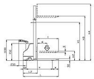 Gerbeur électrique XS EVO Rotor - basculement 360°, capacité 500kg, hauteur 1600mm_1