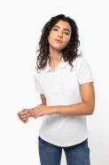 Polo piqué manches courtes femme - Réf: K291 - 100% coton, coupe ajustée, fabriqué au Portugal - Marque Kariban_1