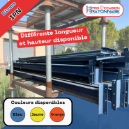 Profilé porteur pour rayonnage - IPN acier - Plusieurs dimensions et couleurs disponibles_1