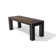 Banc public robuste et stable en trois parties UENO - Longueurs 130 et 180 cm - Assise monobloc avec armature interne - ADS Equipements EURL_1