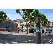 Borne arrêt-minute anti-stationnement de forme cylindrique - b-info - frepat urban equipment_1