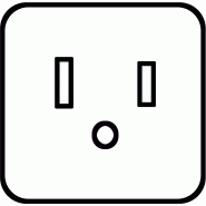 Câble d'alimentation NEMA-5 - C13 pour les USA, noir, 1,8 m_1