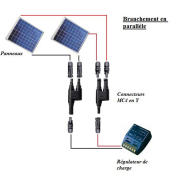 Connecteur MC4 Y solaire - mâle et femelle pour systèmes photovoltaïques - section câble jusqu'à 10 mm² - IP67_1