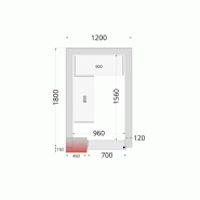 Kit de Rayonnage pour Chambres Froides Négatives Tefcold CRNF1218_1