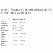 Minilift - Élévateur PMR - Mobile, léger, rapide à installer - Vitesse : 10 mm/s_1
