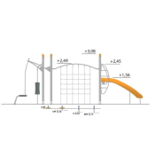Structure multi-jeux 5 à 12 ans - Agito Carpe gris - 8002111 - Hags - Fondation à enterrer_1