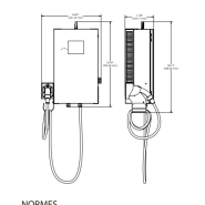 Borne de recharge murale pour voiture électrique - mode 4 - puissance : jusqu'à 24kw / Pulse WB-DC_1