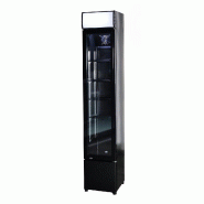 Réfrigérateur porte en verre étroit noir l360 7455.1384 COMBISTEEL_1