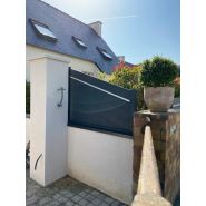 Clôture en aluminium Myclôture - Lames 125 mm ajustables - Hauteur 640 à 2350 mm - SKU: N/A_1