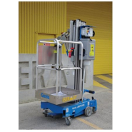 Nacelle à mât droit 8 m non automotrice, hauteur de travail 8.12m utilisé pour la pose de climatisation, travaux électrique, isolation, inventaire - disponible en location_1