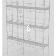 Système d'échafaudage H-Cadre Pratico PH 70/PH 105 - Ceta - Largeurs 70 cm et 105 cm en acier galvanisé_1