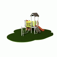 Structure de jeux 2 tours gamme Alpha - AL10903i - pour enfants de 2 à 8 ans_1