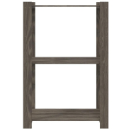 Vidaxl support de rangement à 3 niveaux gris 60x38x90 cm bois de pin 373387_1