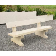 Banc public Tremble en béton armé - solide et résistant aux intempéries - 200x70x80 cm, 320 kg_1