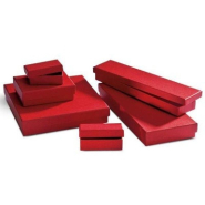 Boîte cadeau rouge - L7xP5.1xH3.2cm - Carton épais - Par 12_1