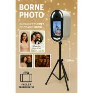Borne photo selfie démontable Ikiosk 2S - Adaptée à tous vos évènements