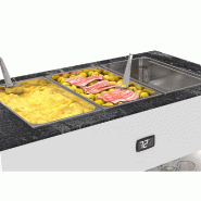 Buffet chaud Bain Marie - 3 bacs GN 1/1 prof 150 - BUB150 | Sayl Barcelona_1