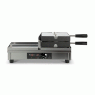 Gaufrier professionnel Ronde 180° simple G/D Krampouz_1