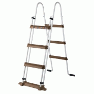 Piscine ronde acier Ø3,70m x H: 1,22m - imitation bois - filtration à cartouche_1