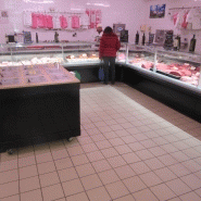 Vitrine réfrigérée traditionnelle - service arrière - verre droit - groupe ext. - intérieur inox - éclairage LED_1