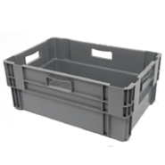 Caissette gerbable et/ou emboîtable - Parois pleines ou ajourées - Capacité de 6 à 80 L - Normes Europe_1