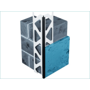 Cornière pvc 3M blanc - Réf COPVCBLEP_1