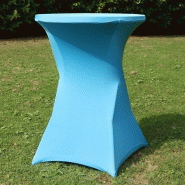 Housse de mange-debout bleue - 110x80 cm - Élasthanne et polyester - Usage professionnel intensif_1