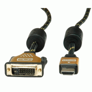 Roline gold câble pour écran dvi (24+1) - hdmi, m/m, 5 m_1