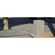 Up27bl - Corbeille Dado en béton Novatilu - 140 litres - Fabrication en granit avec options de recyclage et couvercle_2