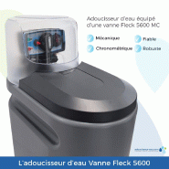 Adoucisseur d'eau 20l fleck 5600 mc mécanique chronométrique anti calcaire fabriqué en france_1