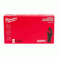 Boite de 50 gants nitrile jetables MILWAUKEE (x50pc) - T-11_1