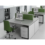 Bureau opératif classique OGI V - Cloisons séparatives en option - Plateaux variés et personnalisables_1