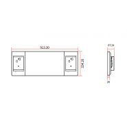 Knddt-1-a21 pupitres de commande industrielle - koontech - taille du châssis	913.3 * 334.2 * 88mm_1