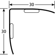 Protection murale - Cornière métal 30x30 mm - Marque Romus_1