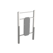 Station abdominaux verticale en acier inoxydable - Référence SABSV - Renforcement de la ceinture abdominale et usage extérieur_1