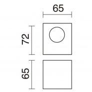 Spot de plafond LED SMD 3W 3000K blanc - éclairage vers le bas en aluminium brossé_1