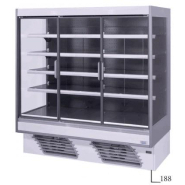 Vitrine verticale positive avec porte, pour chr, traiteurs, boulangeries, pâtisseries et chocolateries -  onwave 3 eco 125 iarp_1