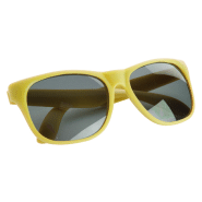Lunettes de soleil en plastique - protection UV400 - couleur jaune - 20g_1