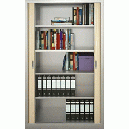 Armoire de rangement métallique - 4 étagères - rideau PVC - Hauteur : 198 cm So Salamanca_1