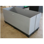 Caisse-palette réutilisable et recyclable pour stockage alimentaire