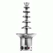 Fontaine à chocolat inox avec 6 étages - 84 cm | Qdm - SBCH6_1