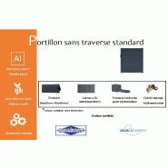 Portillon standard sans traverse - 1000 / 1690_1